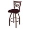 Holland Bar Stool Co 30" Swivel Bar Stool, Bronze Finish, Canter Bordeaux Seat 82030BZ005 - alternate 1